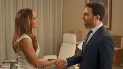 Jennifer Lopez and Brett Goldstein in Office Romance