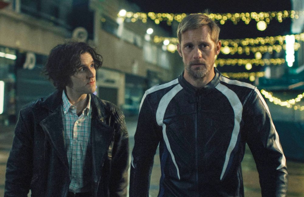 Harry Melling and Alexander Skarsgard in Pillion