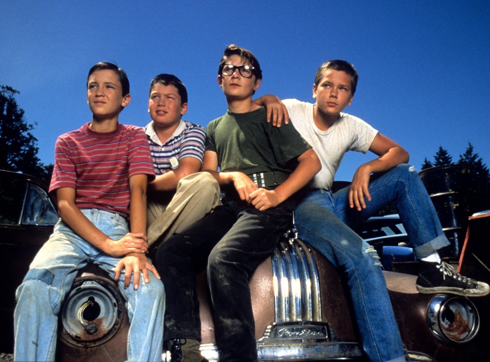 Wil Wheaton, Jerry O'Connell, Corey Feldman, River Phoenix in Stand by Me