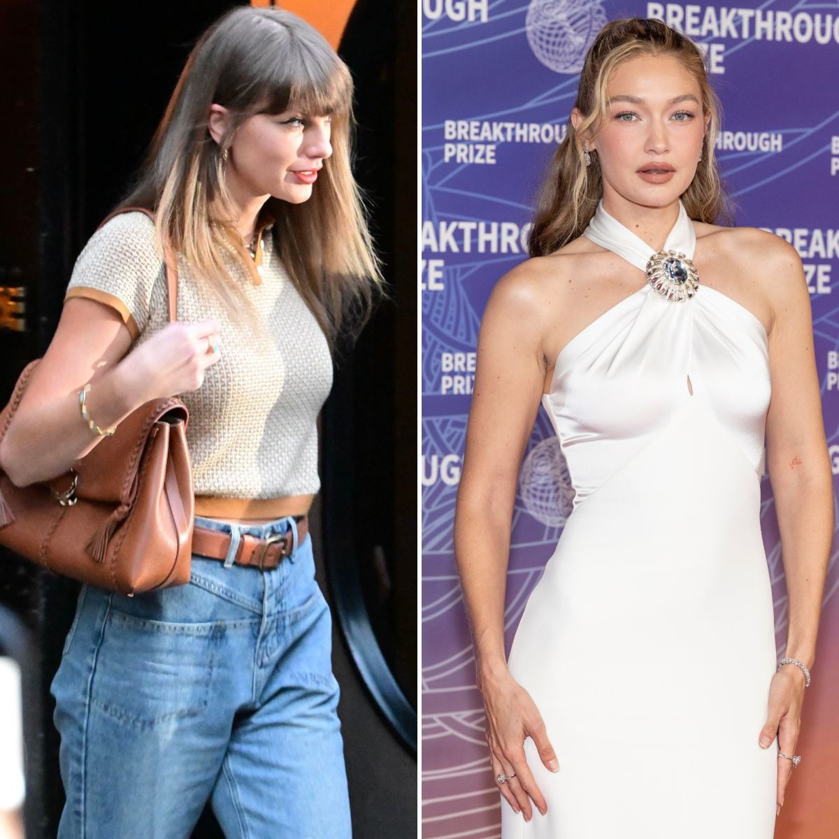 Taylor Swift Rocks BFF Gigi Hadid’s Cashmere Brand in NYC
