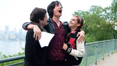 Logan Lerman, Ezra Miller, Emma Watson in The Perks of Being a Wallflower