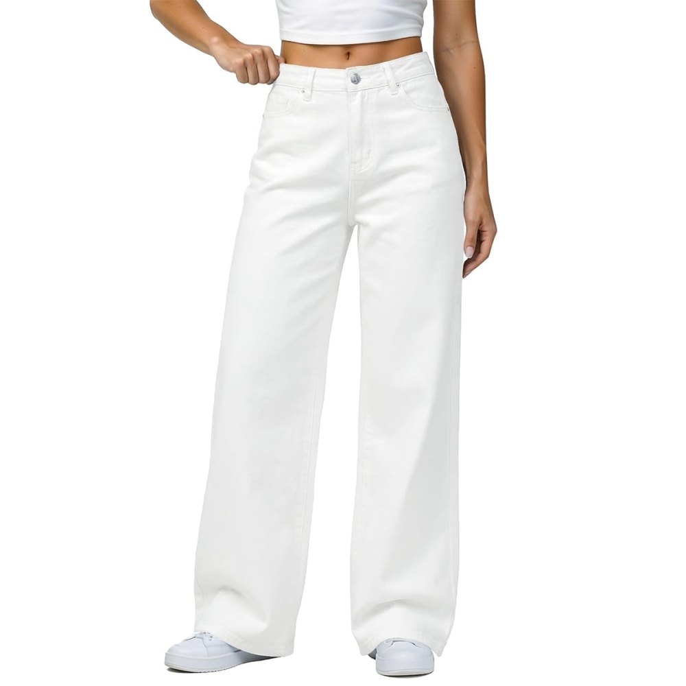 Grapent Wide Leg High Waisted Jeans