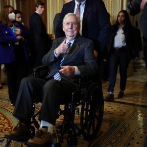 Mitch McConnell Releases New Photo, Not 'Medically Cleared' to Leave Rehab and Return to Senate