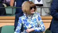 Anna Wintour during day twelve of the 2026 Wimbledon Tennis Championships at All England Lawn Tennis and Croquet Club on July 10, 2026 in London, England.