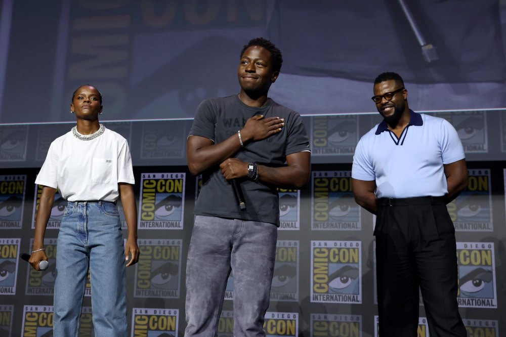 GettyImages-2287656872 Ryan Gosling Finally Joins the MCU and More of Marvels Biggest Comic-Con Announcements Letitia Wright David Jonnson Winston Duke