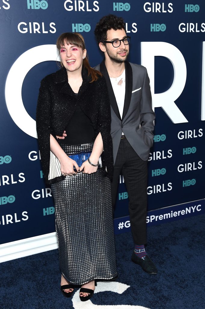 GettyImages-633607398 Jack Antonoff Lena Dunham attend Taylor Swift and Travis Kelce rehearsal dinnerjpg