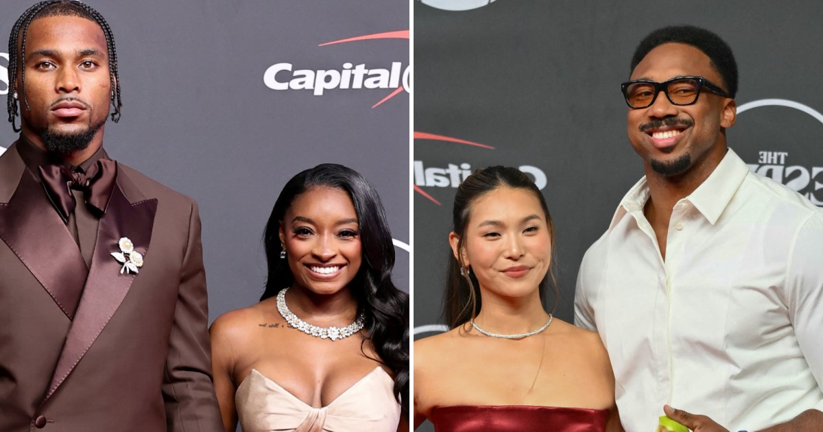 ESPY Awards 2026 Hottest Couples: Simone Biles and Jonathan Owens, Chloe Kim and Myles Garrett, More