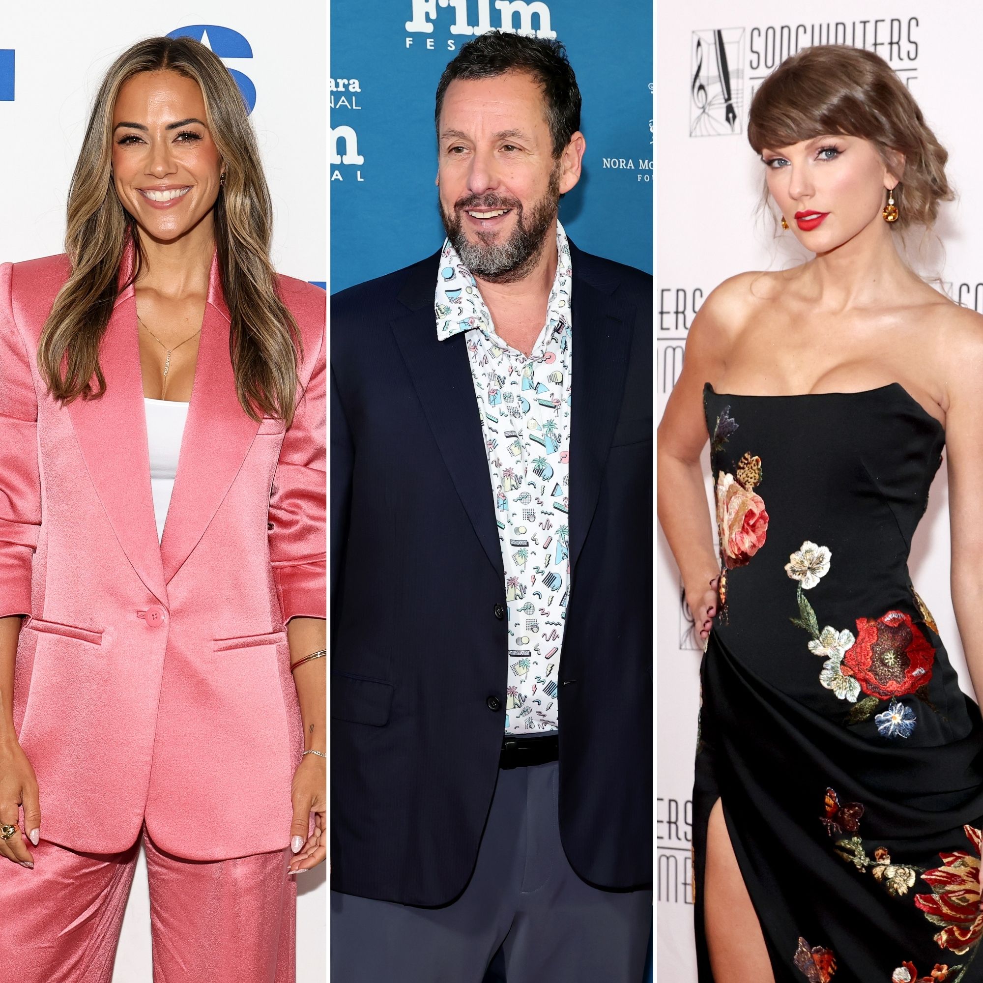 Jana Kramer defends Adam Sandler after he officiated Taylor Swift and Travis Kelce's wedding, recalling his sweet family first nature and on set kindness