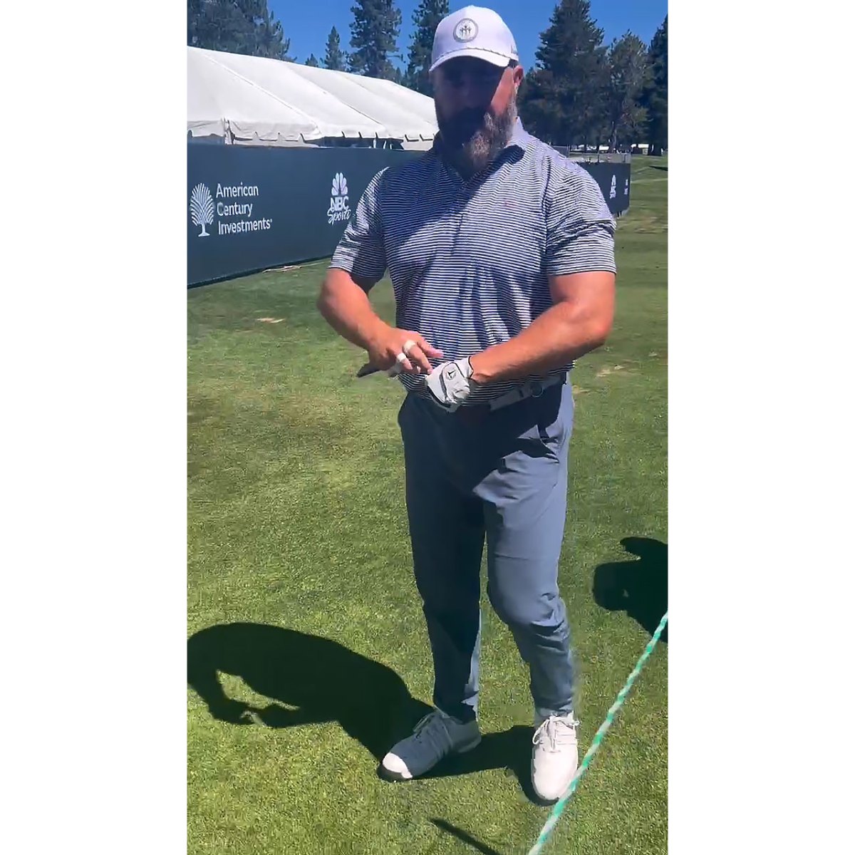 Jason Kelce Tees Off