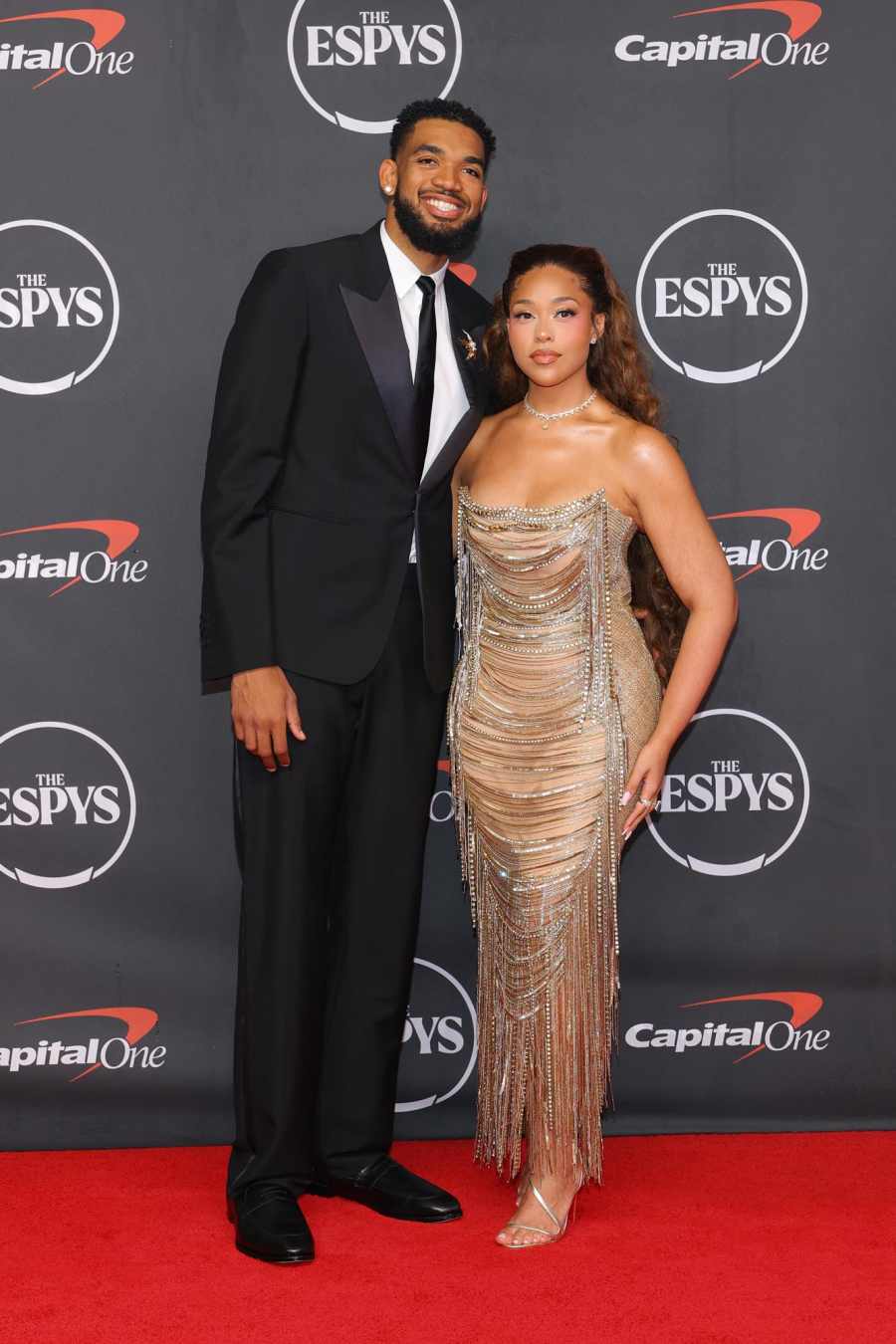 Karl-Anthony Towns and Jordyn Woods Red Carpet 2026 ESPYS