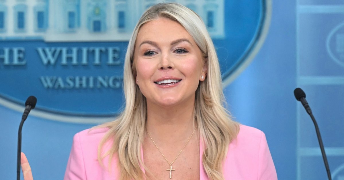 Karoline Leavitt Reveals Husband Is at Home With Their Kids in 1st Briefing Since Maternity Leave