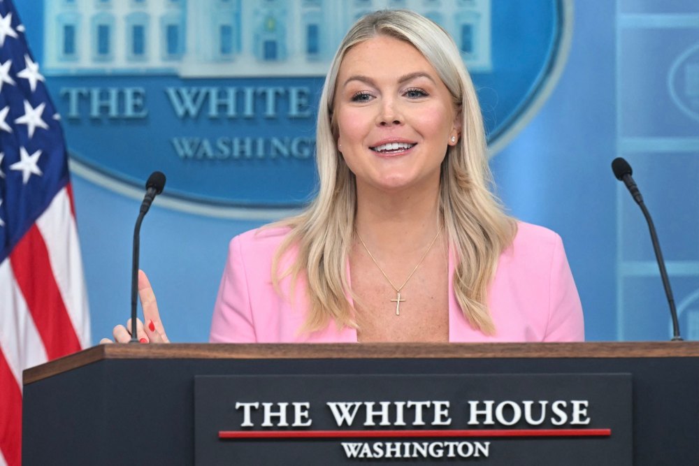 Karoline Leavitt Reveals Husband Is at Home With Their Kids in 1st Briefing Since Maternity Leave