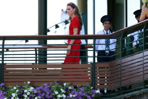 Kate Middleton Pops in Red at Wimbledon After Candid Cancer Message