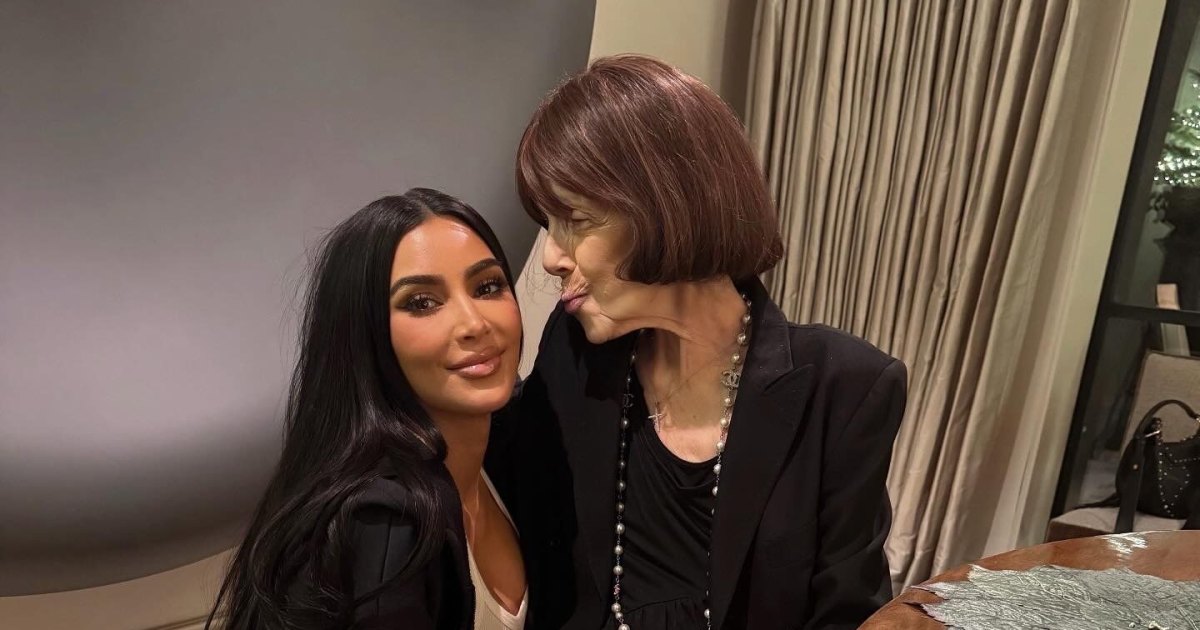 Kim Kardashian compartilha mensagens de texto de sua falecida avó MJ