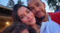 Kim Kardashian Shares Sweet Selfie With Lewis Hamilton and Daughter Chicago