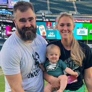 Kylie Kelces Daughters Have Travis Kelce Wrapped Around Their Finger