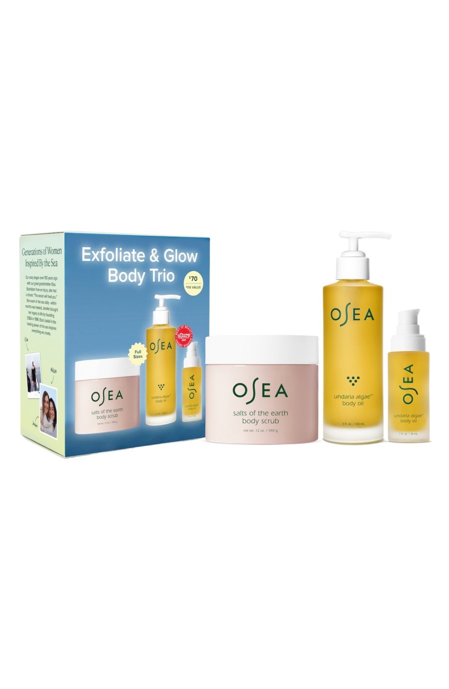 OSEA Exfoliate Glow Body Trio
