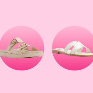 Beige, white and jelly chic shoes from Aldo