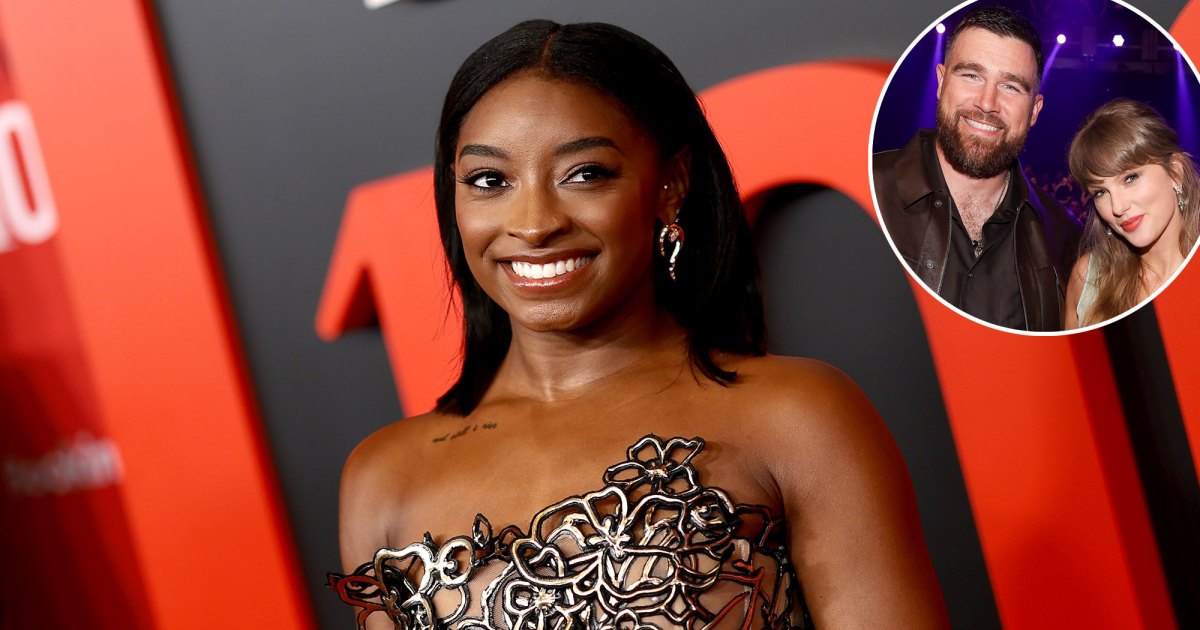 Simone Biles wearing sunglasses