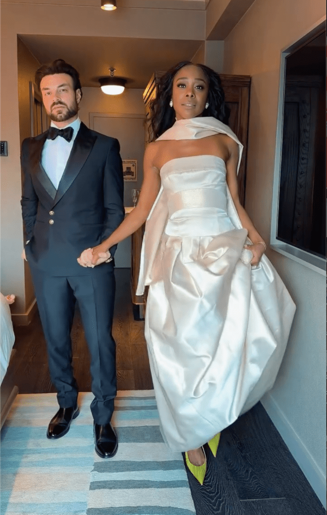 Taylor Swift Eras Tour Dancer Faces Backlash Over White Dress at Wedding Her Husband Claps Back Inline
