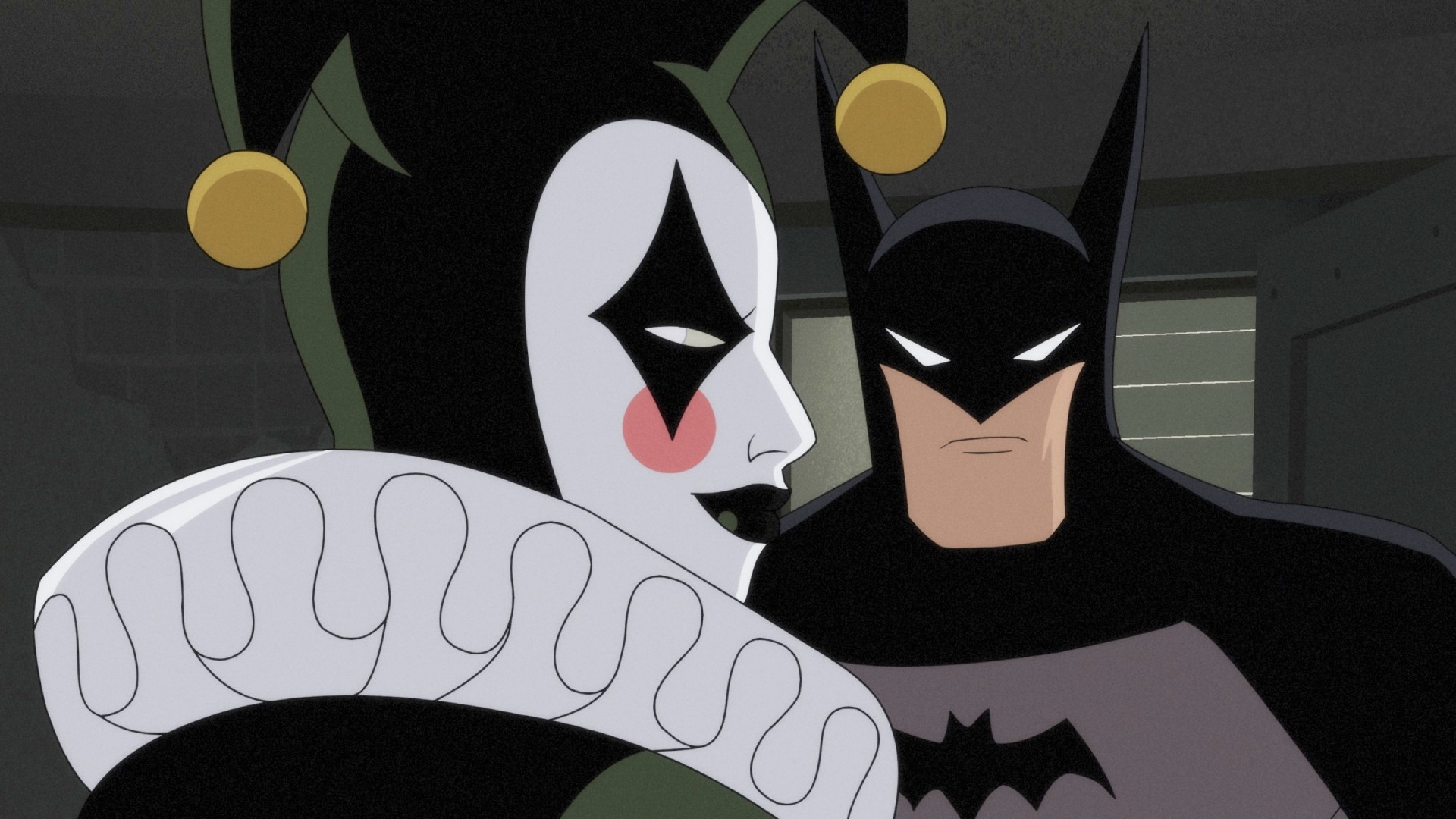 Harley Quinn (voice: Jamie Chung), Batman (voice: Hamish Linklater) in Batman: Caped Crusader