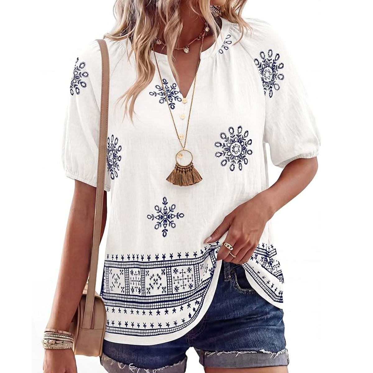 BTFBM Womens Summer Boho Top