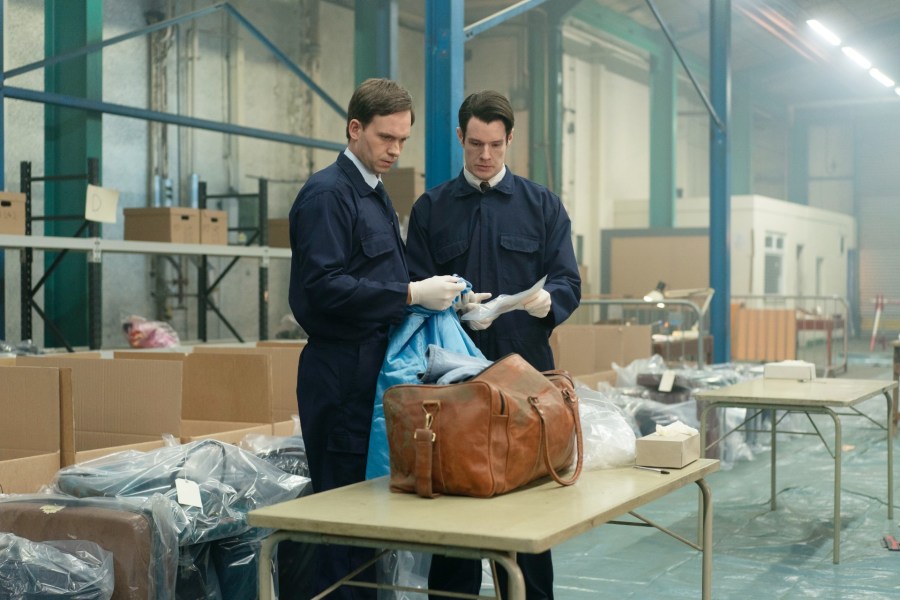 Patrick J. Adams as Dick Marquise, Connor Swindells as DSC Ed McCusker in The Bombing of Pan Am 103