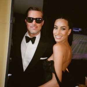 Brad Pitt and Ines de Ramon Get Cozy in Rare Photos From Taylor Swift and Travis Kelce Wedding