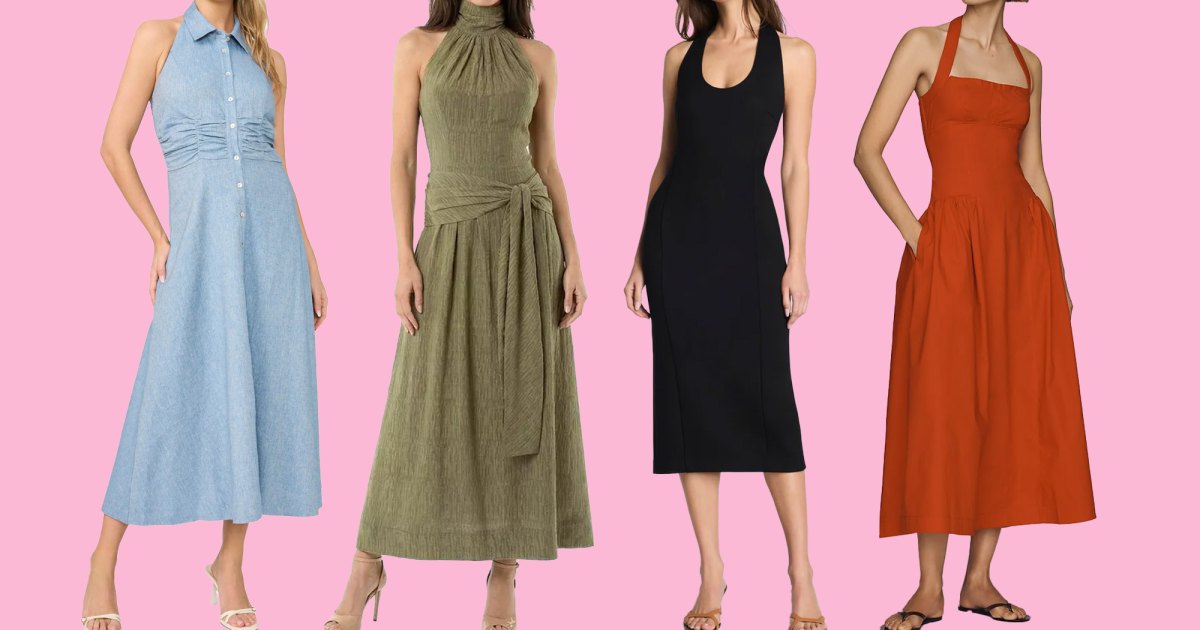 These 17 Halter Neck Dresses Are Beyond Flattering and Perfect for Late Summer Weddings