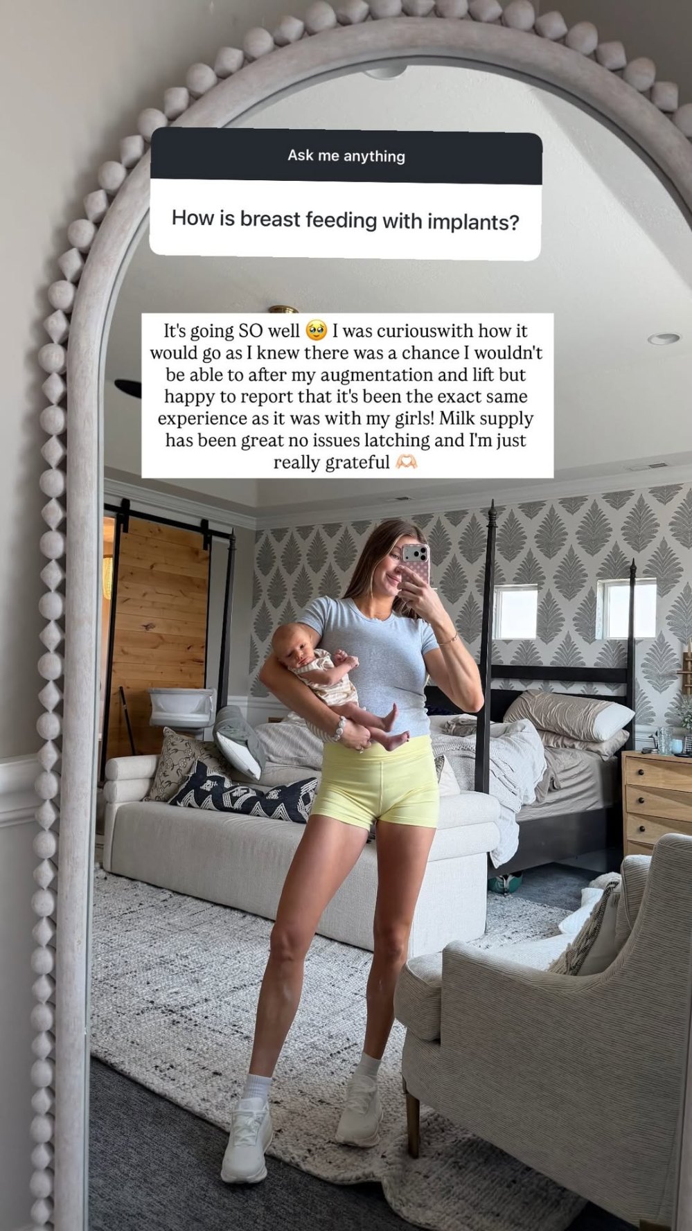 Lindsay Arnold Details Breastfeeding Her Newborn After Boob Job No Issues