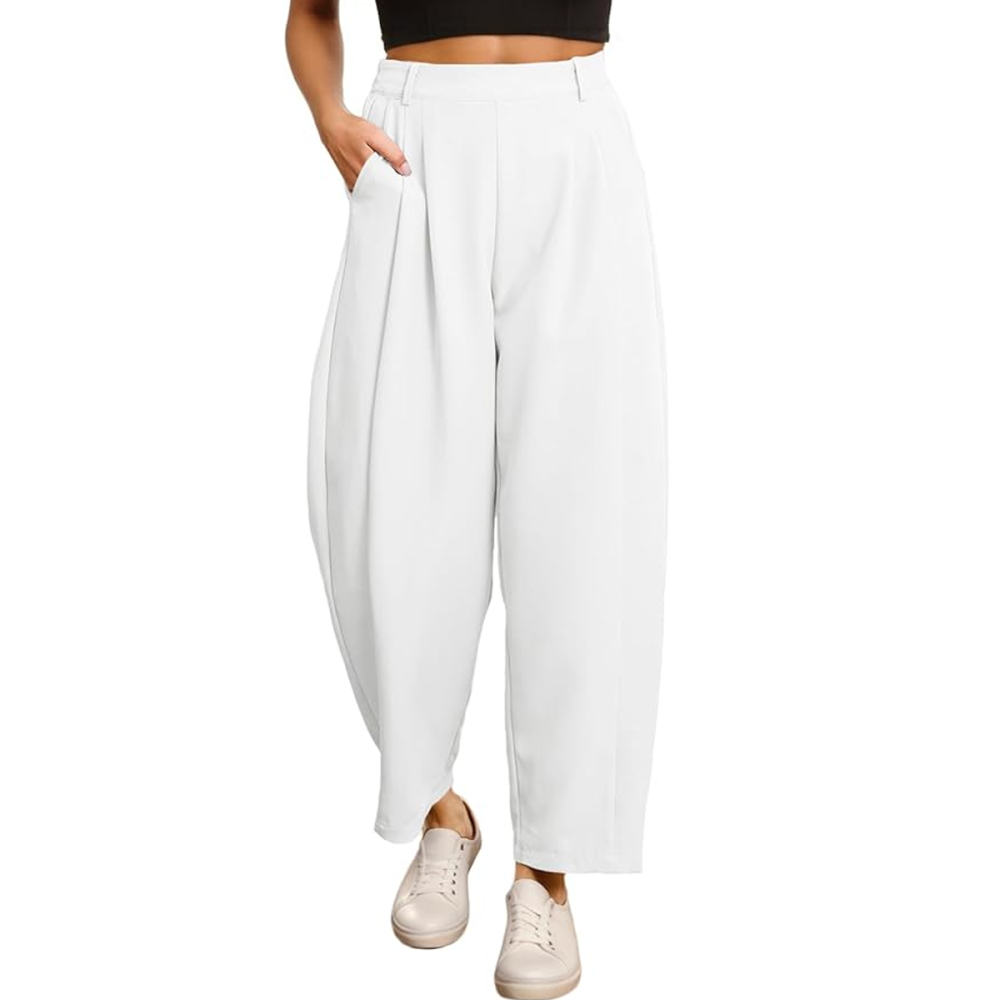 Evaless Wide Leg Barrel Pants