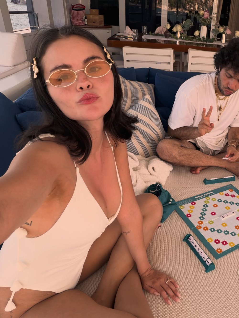 Selena Gomez Turns Up the Heat in a Cheeky Blue Bikini on a Yacht After 34th Birthday