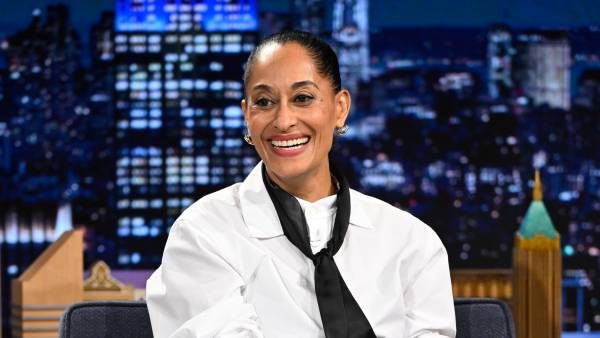 THE TONIGHT SHOW STARRING JIMMY FALLON -- Episode 2309 -- Pictured: Actress Tracee Ellis Ross during an interview on Tuesday, June 23, 2026 -- (Photo by: Todd Owyoung/NBC via Getty Images)
