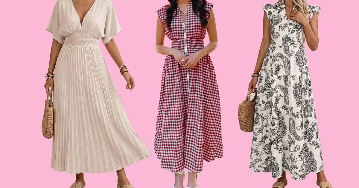 Trust Me, These 13 V-Neck Maxi Dresses All Flatter Big Busts — And No, They’re Not Plunging Trust Me, These 13 V-Neck Maxi Dresses All Flatter Big Busts — And No, They’re Not Plunging