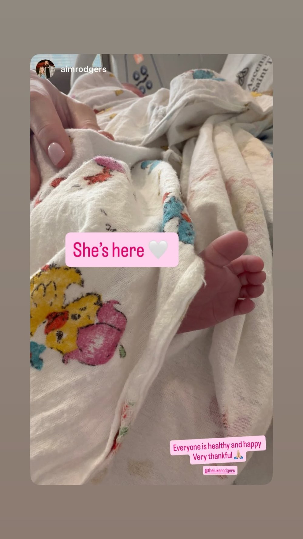 Aaron Rodgers Brother Luke and Wife Aimee Welcome Baby After Family Reunion