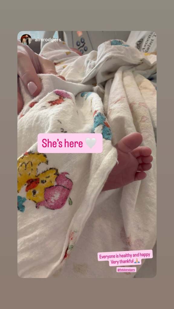 Aaron Rodgers&rsquo; Brother Luke and Wife Aimee Welcome Baby After Family Reunion