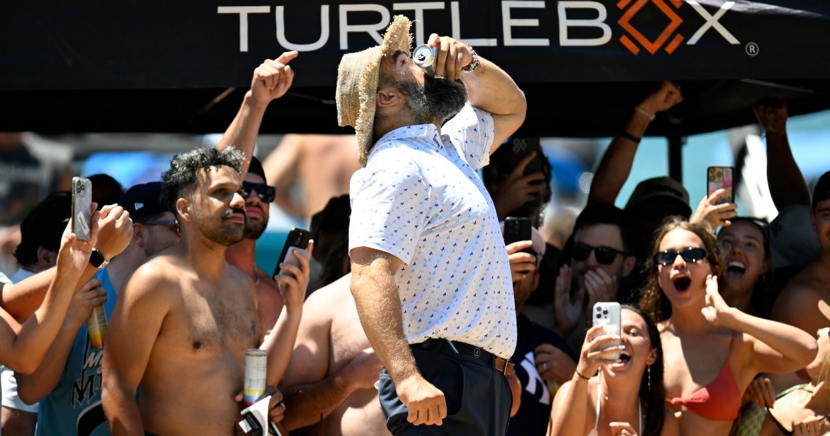 Jason Kelce Is Demanding Your Urine in Bizarre Garage Beer Song: ‘We Need Lots of Pee’