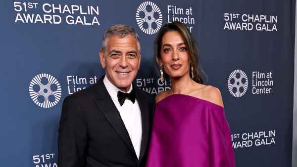 George Clooney and Wife Amal Clooney Enjoy Rare Outing With Their Kids at Charity Event in Italy