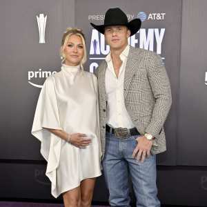 GettyImages-2276780775 Celebrity Babies of 2026 Parker McCollum and Wife Hallie Ray