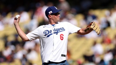 Rob Reiners Kids Throw First Pitch at Los Angeles Dodgers Game in Rare Public Outing