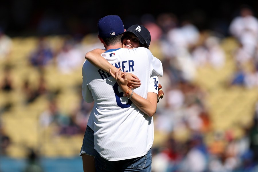Rob Reiners Kids Throw First Pitch at Los Angeles Dodgers Game in Rare Public Outing