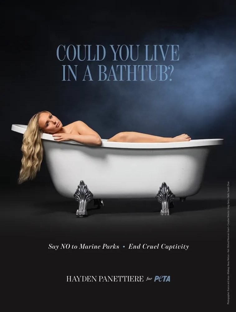 Hayden Panettiere Poses in Bathtub for PETA Campaign Weeks Before Her Death