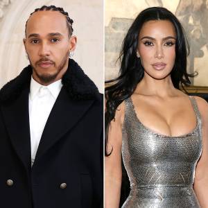Lewis Hamilton Loved-Up Photos With Kim Kardashian