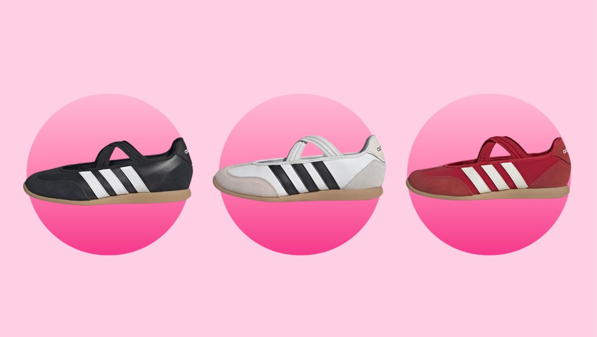 Adidas Barreda Mary Jane Sneakers in black, white and red
