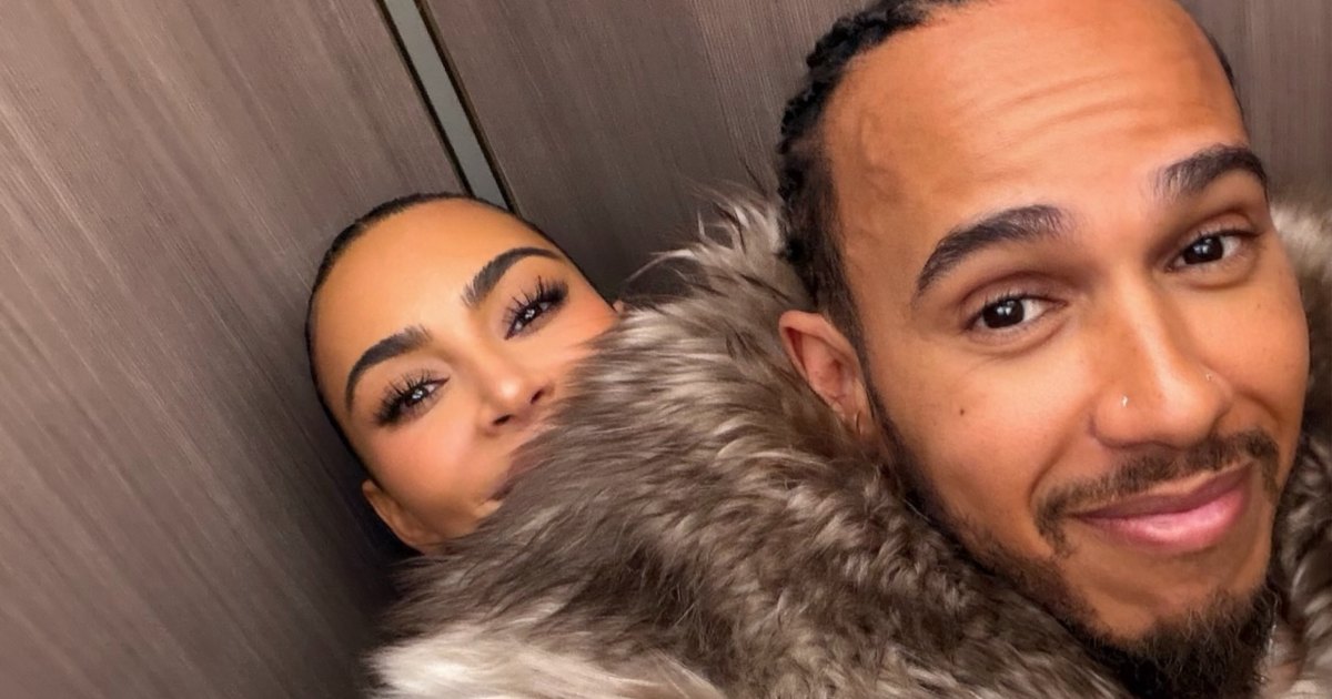 Photo: Us Weekly Kim Kardashian & Lewis Hamilton Get Cozy Amid Summer Break