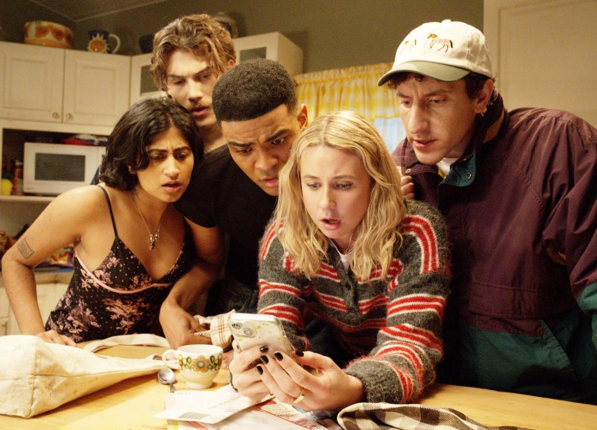 Amita Rao, Jack Innanen, Owen Thiele, Lucy Freyer and Malik Elassal in Adults season 2