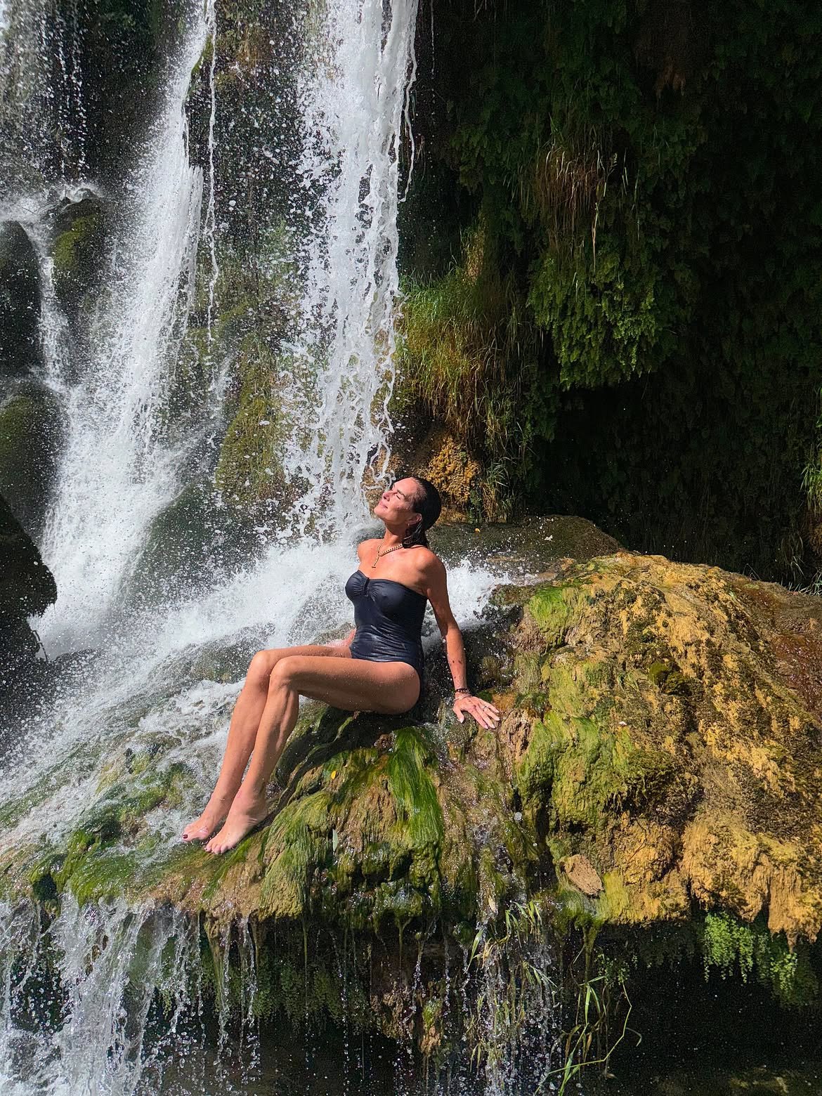 Brooke Shields Rocks Strapless Swimsuit Croatia Getaway