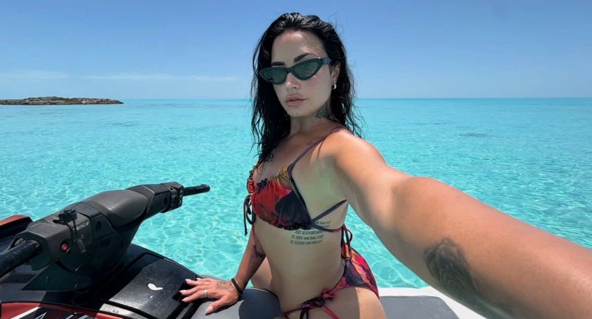Demi Lovato Goes Jet-Skiing in a Thong Bikini After Flaunting Her Sandy Backside in the Bahamas Demi Lovato Goes Jet-Skiing in a Thong Bikini After Flaunting Her Sandy Backside in the Bahamas