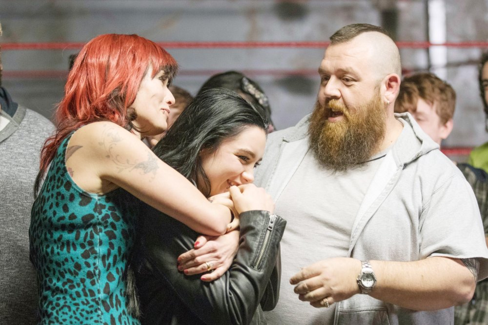 Lena Headey, Florence Pugh, Nick Frost in Fighting with My Family