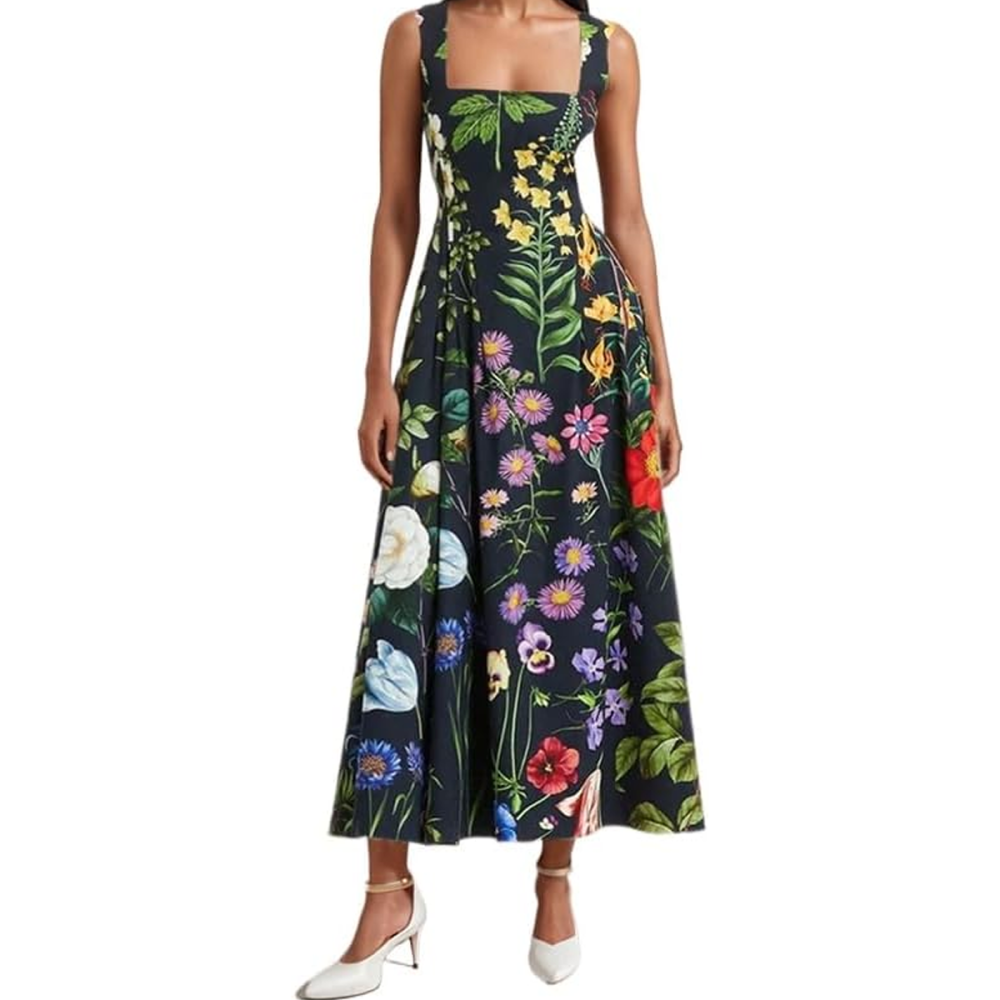 Joliluna Floral Print Maxi Dress&nbsp;